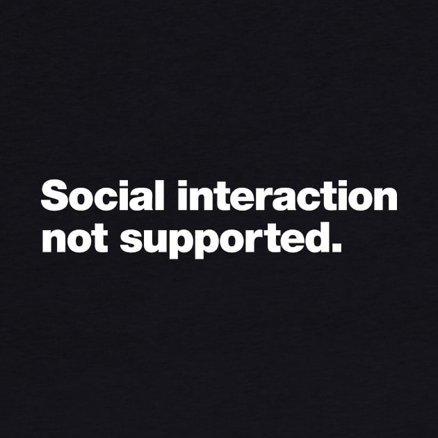 Social interaction not supported. by Chestify